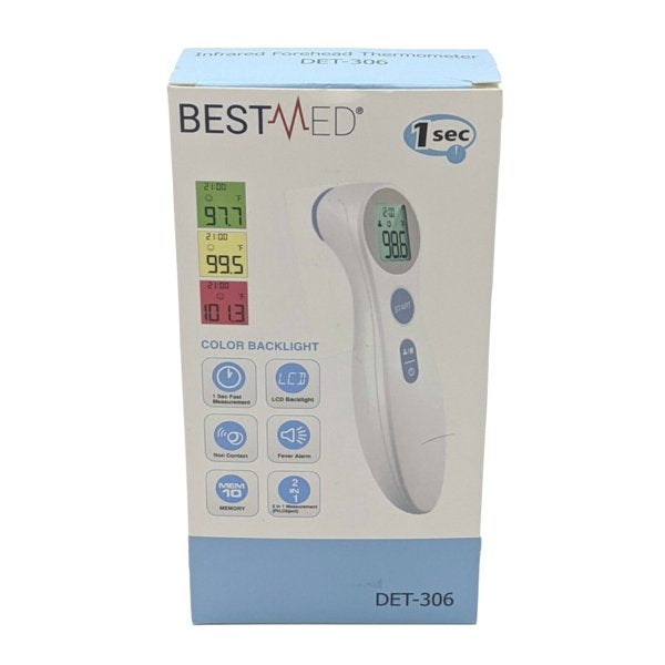 BESTMED 1 Second Infrared Thermometer for Children & Adults Forehead DET-306