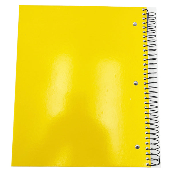 12 Pack - Caliber College Ruled 3 Subject Spiral Bound Notebook Assorted Colors - 150 Sheets Each