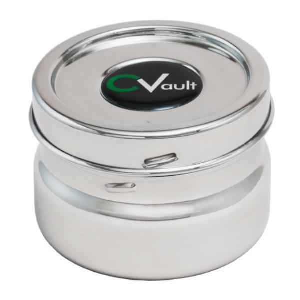 CVault "Twist" Small Humidity Control Airtight Metal Smell Proof Container