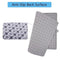 Self Draining Silicone Dish Drying Mat 16" x 12" Twin Pack