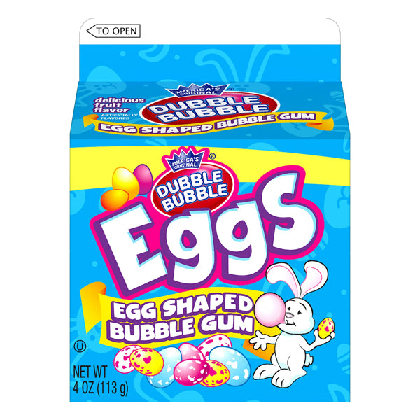 9 Pack - Dubble Bubble Egg Shaped Bubble Gum, 4 oz