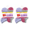 Lot of 2 - Hanes Girls' 20pk Super No Show Socks Colors May Vary - 40 Pairs Total