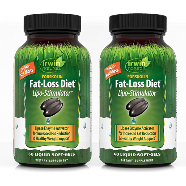 2 Pack - Irwin Naturals Forskolin Fat-Loss Diet 60 Liquid Softgels Each