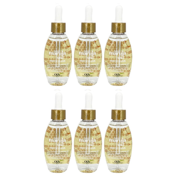 OGX Marula Oil Serum Elixir Hydrate Smooth Moisturize Hair Dropper 3.8 fl oz. - 3 or 6 Pack