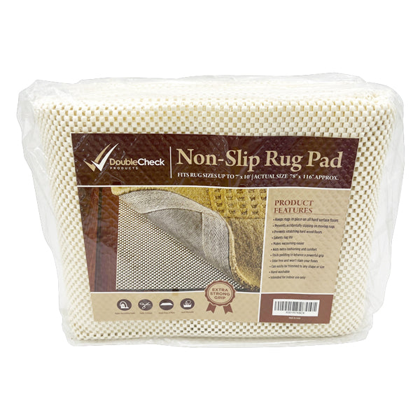 Non Slip Rug Pad Size 7x10 for Hard Surface Floors Extra Strong Grip and Thick Padding