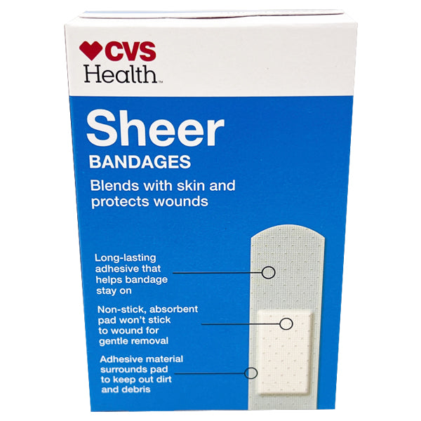 10 Pack - CVS Health Sheer Bandages, All One Size - 40 ct Each