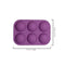 6 Hole Semi-Sphere Round Silicone Hot Chocolate Bombs Cake Mold - 4 Pack