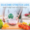 Silicone Food Storage Stretch Lids - 12 Pack