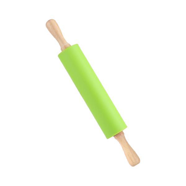 Non Stick Surface Wooden Handle Silicone Rolling Pin