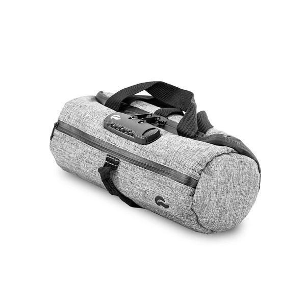 Skunk Duffle Tube Stash Storage Case - Eliminate Odor, Stink, and Smelly Scent in a Carbon Lined Airtight Storage case with Combo Lock-Skunk-Gray-Deal Society