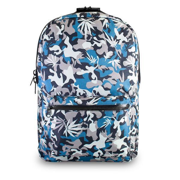Skunk Element Smell Proof Weather Proof Back Pack - Storage Stash Bag with Combo Lock 100% Odor Proof-Skunk-Blue Camo-Deal Society