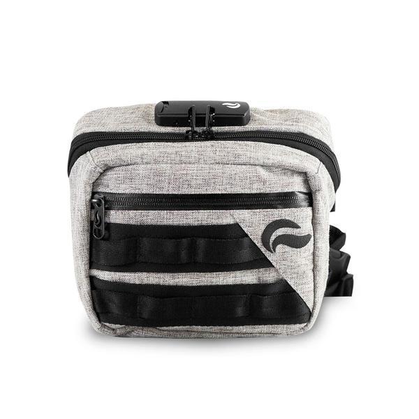 Skunk Kross Stash Storage Bag - Eliminate Odor, Stink, and Smelly Scent in a Carbon Lined Airtight Storage bag with Combo Lock-Skunk-Black-Deal Society