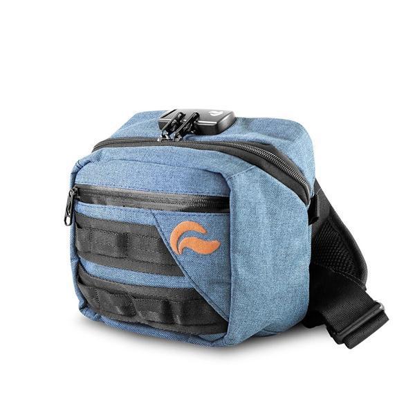 Skunk Kross Stash Storage Bag - Eliminate Odor, Stink, and Smelly Scent in a Carbon Lined Airtight Storage bag with Combo Lock-Skunk-Blue-Deal Society