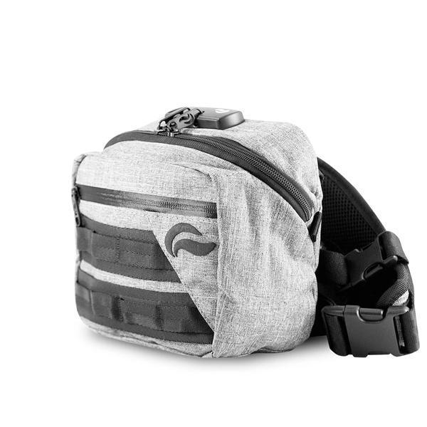 Skunk Kross Stash Storage Bag - Eliminate Odor, Stink, and Smelly Scent in a Carbon Lined Airtight Storage bag with Combo Lock-Skunk-Gray-Deal Society