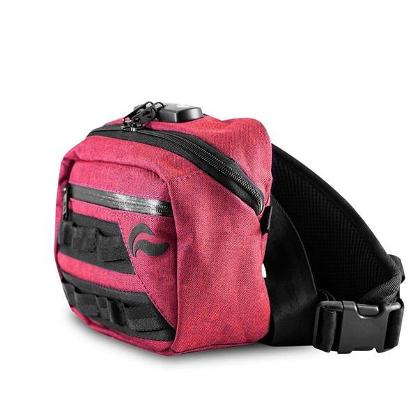 Skunk Kross Stash Storage Bag - Eliminate Odor, Stink, and Smelly Scent in a Carbon Lined Airtight Storage bag with Combo Lock-Skunk-Red-Deal Society