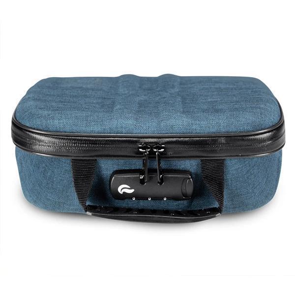Skunk Smell Proof X-Case Stash Storage Case - Eliminate Odor, Stink, and Smelly Scent in a Carbon Lined Airtight Storage with Combo Lock-Skunk-Blue-Deal Society